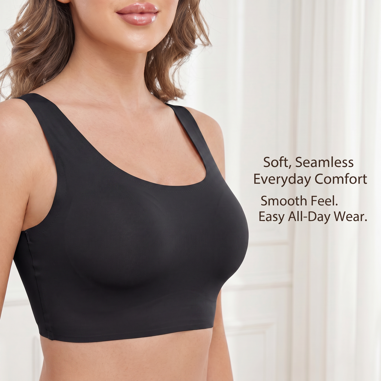 LIXINGNUO | Women's Seamless Wireless Bra with Removable Pads — Comfort Pullover, Sizes S-3X - - Wire-Free Bra by Aylee Attire