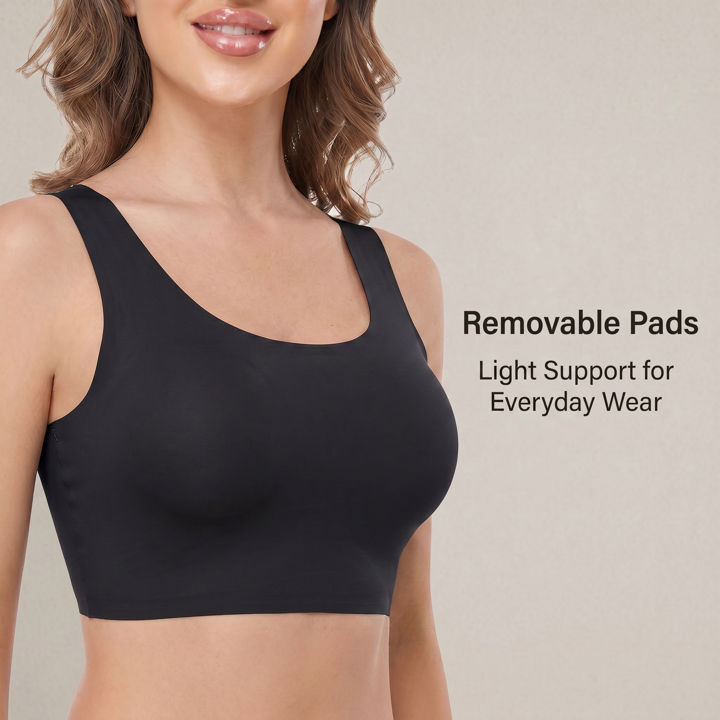LIXINGNUO | Women's Seamless Wireless Bra with Removable Pads — Comfort Pullover, Sizes S-3X - - Wire-Free Bra by Aylee Attire