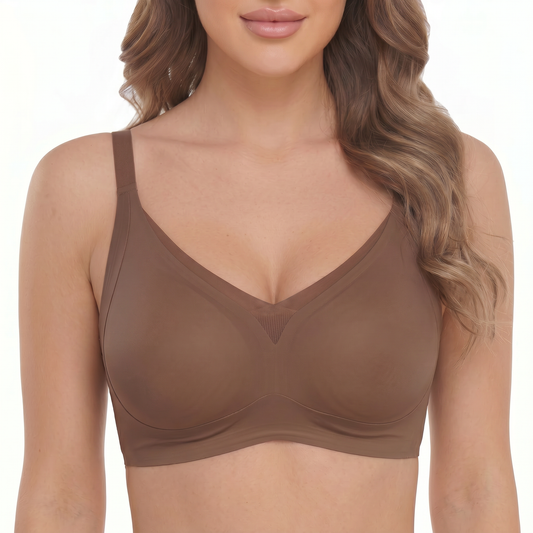 Aylee | Wireless Bra with Mesh Trim Neckline - - Wire-Free Bra by Aylee Attire