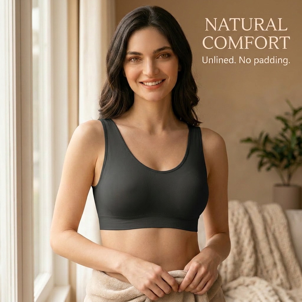 LIXINGNUO | Everyday Comfort Wireless Bralette | Cup-Free, Wire-Free