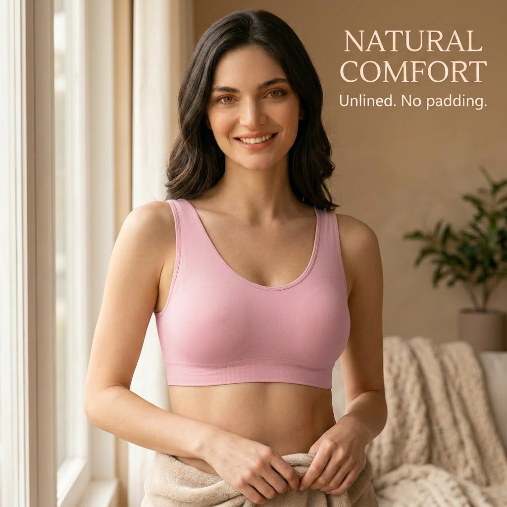 LIXINGNUO | Everyday Comfort Wireless Bralette | Cup-Free, Wire-Free