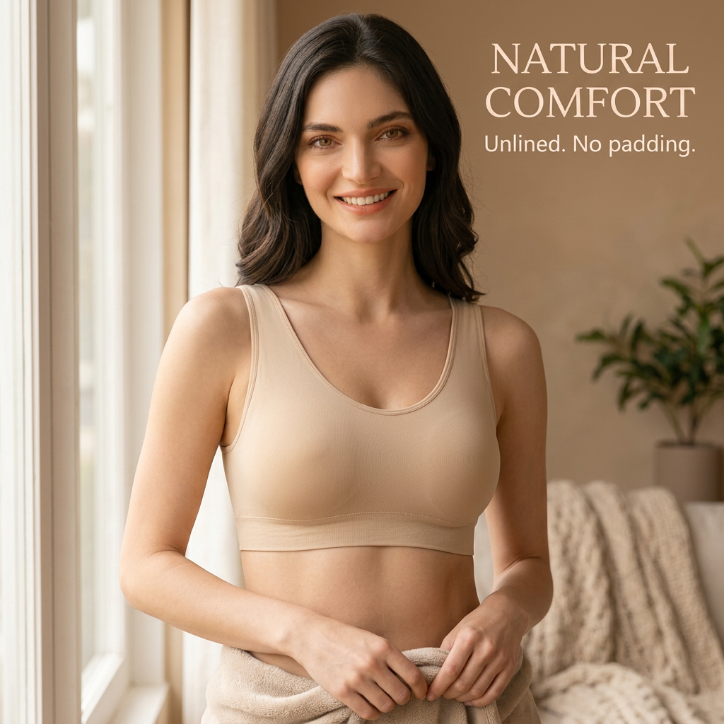 LIXINGNUO | Everyday Comfort Wireless Bralette | Cup-Free, Wire-Free